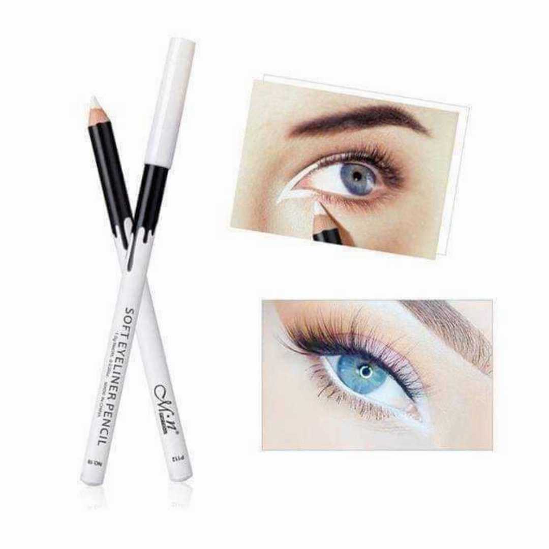 M.N,Soft,EYELINER,PENCIL,White,Kajal,|,Daraz.com.bd