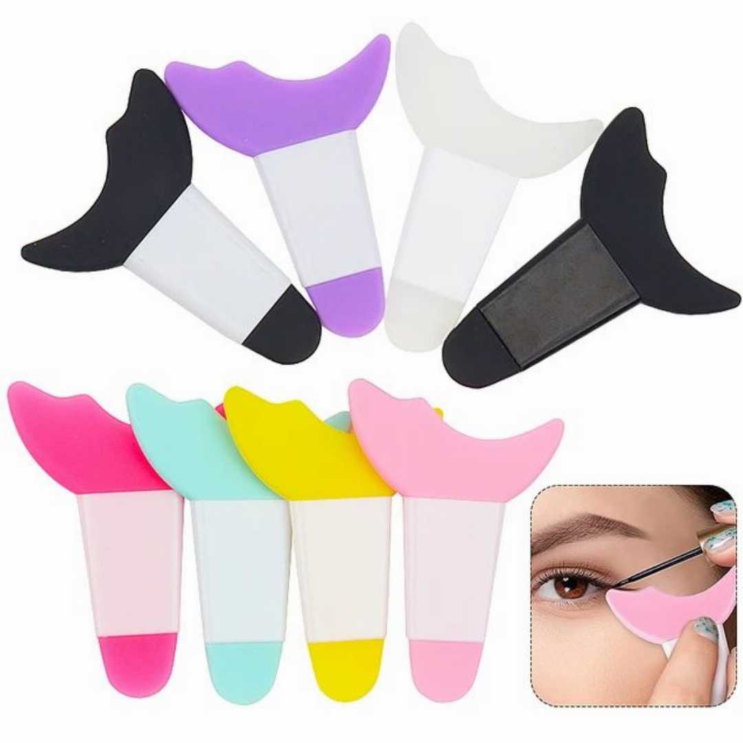 1,Pisce,Resusable,Eye,Makeup,Aid,Silicone,Eyeliner,Eyebrow,Stencils,Face,Cream,Mask,Applicator