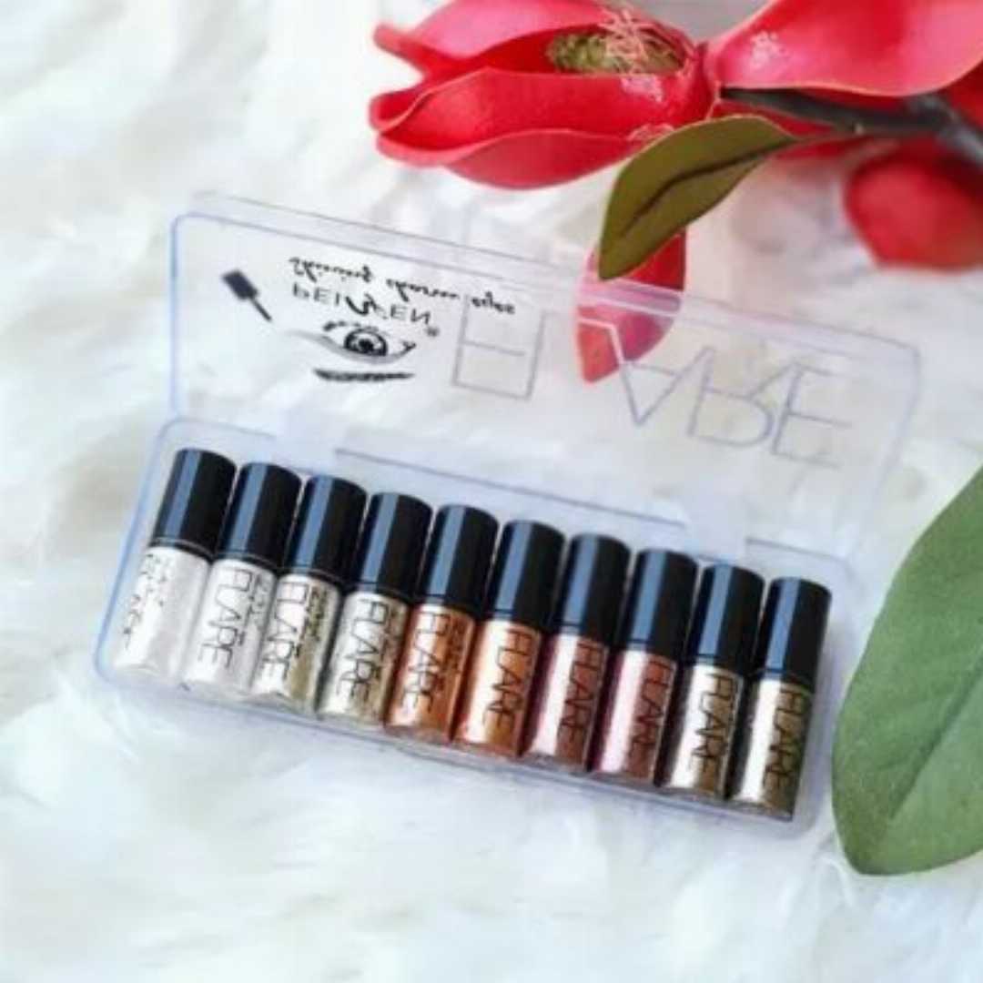 Flare,10pcs,Glitter,Eyeliner,Set,A